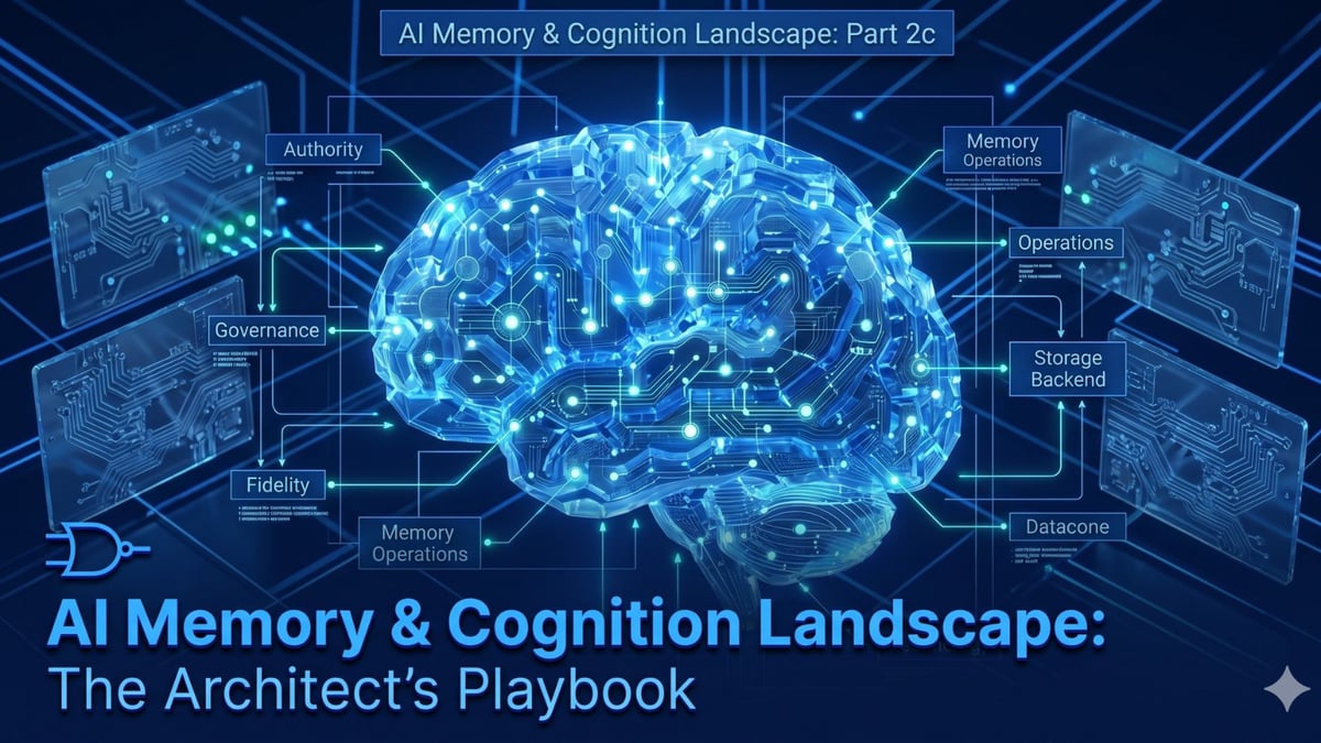 AI Memory & Cognition Landscape: The Architect’s Playbook