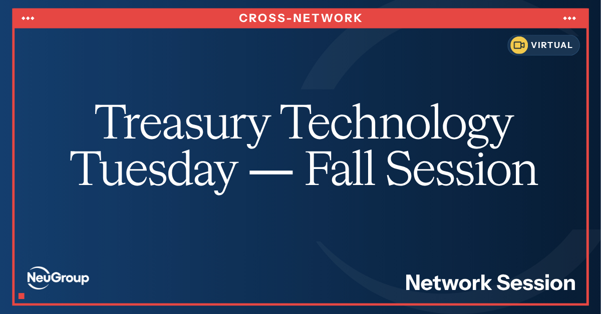 Treasury Technology Tuesday | Fall Session