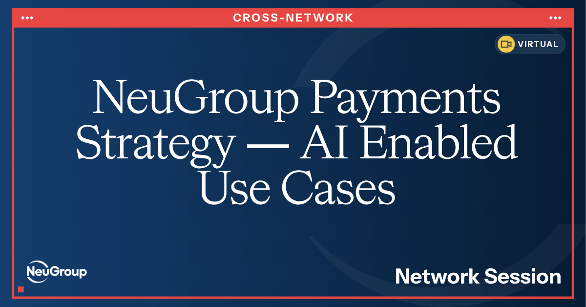 NeuGroup Payments Strategy | AI Enabled Use Cases
