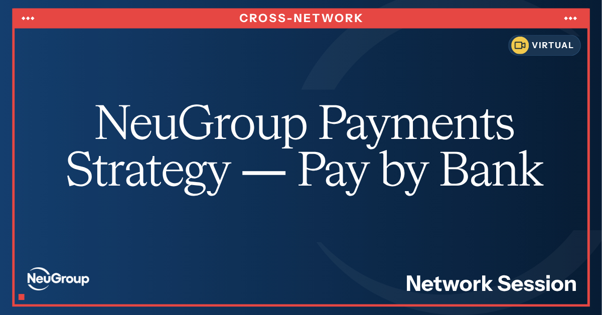 NeuGroup Payments Strategy | Pay by Bank