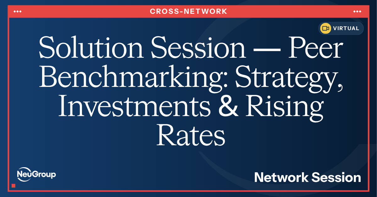 Cash Investment 1/2 | Solution Session | Peer Benchmarking: Strategy, Investments & Rising Rates