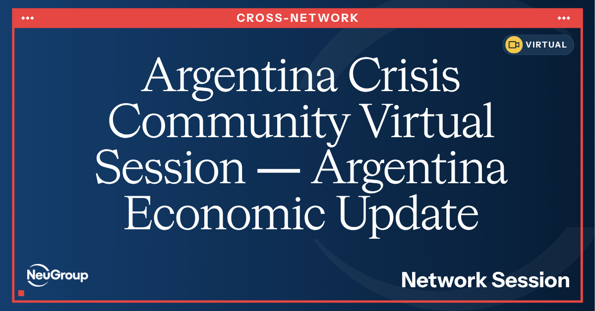 Argentina Crisis Community Virtual Session | Argentina Economic Update
