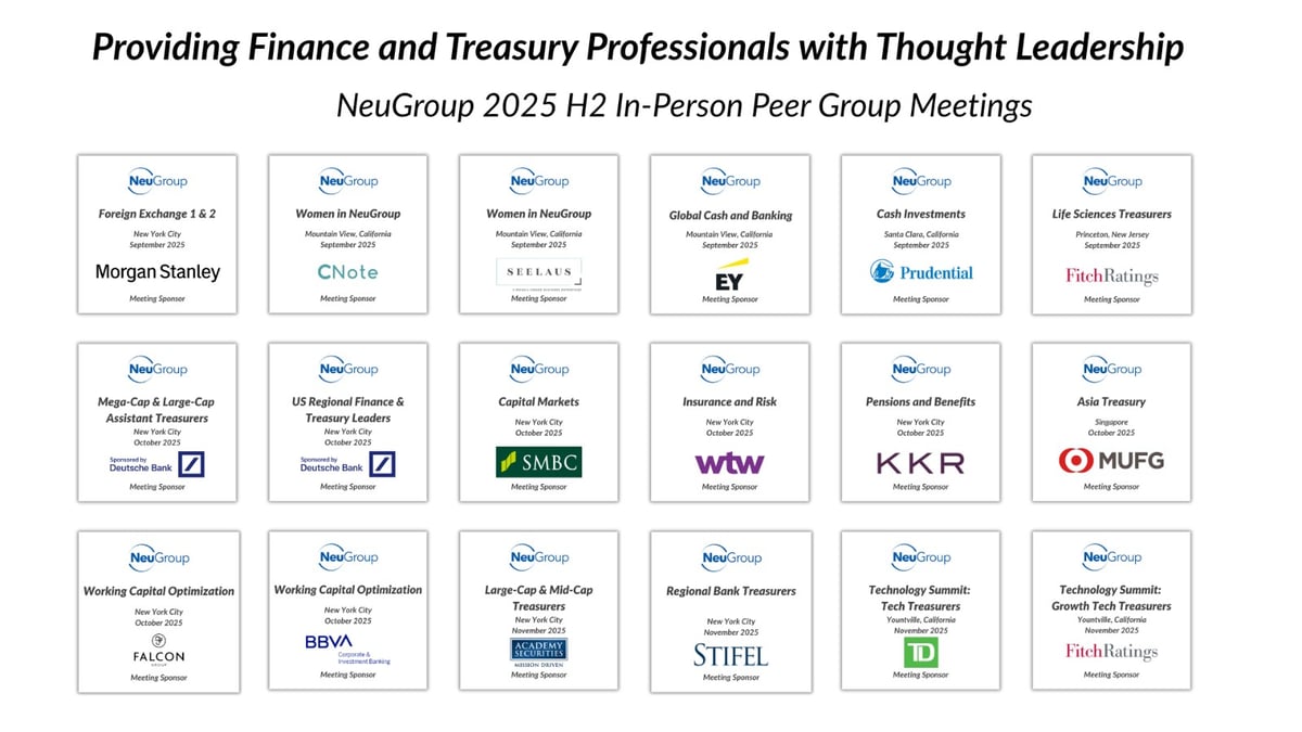 Thank You to 2025 H2 Peer Group Meeting Sponsors