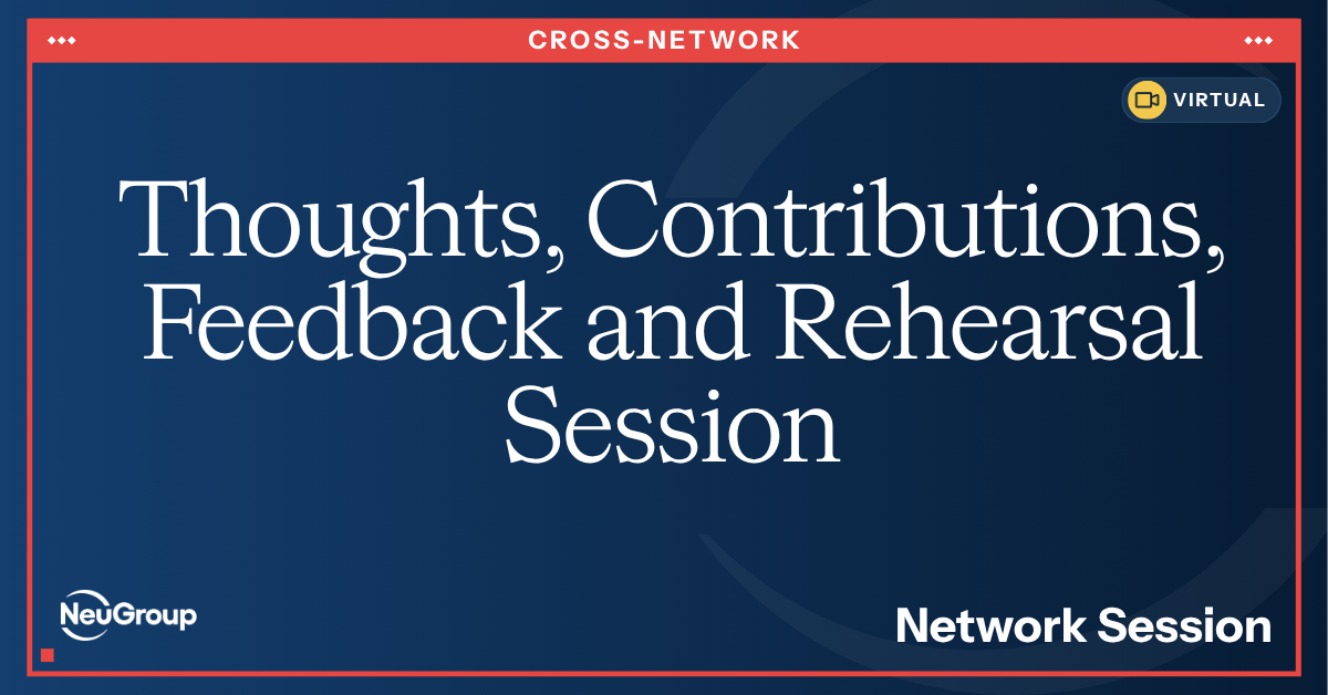 ADFW 2025 | CFO & Treasurers Executive Roundtable — Feedback and Rehearsal