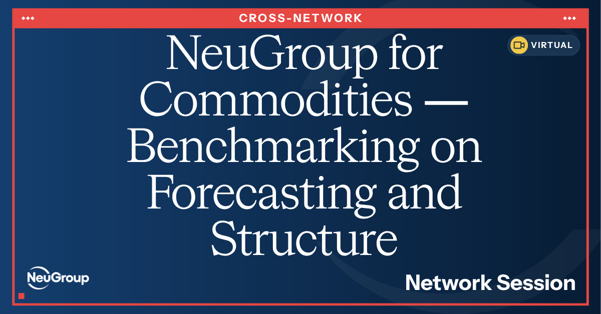 NeuGroup for Commodities | Benchmarking on Forecasting and Structure
