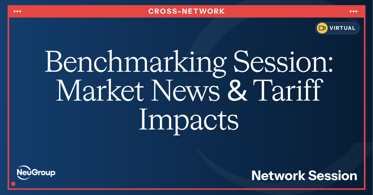 NeuGroup for Commodities | Benchmarking Session: Market News & Tariff Impacts