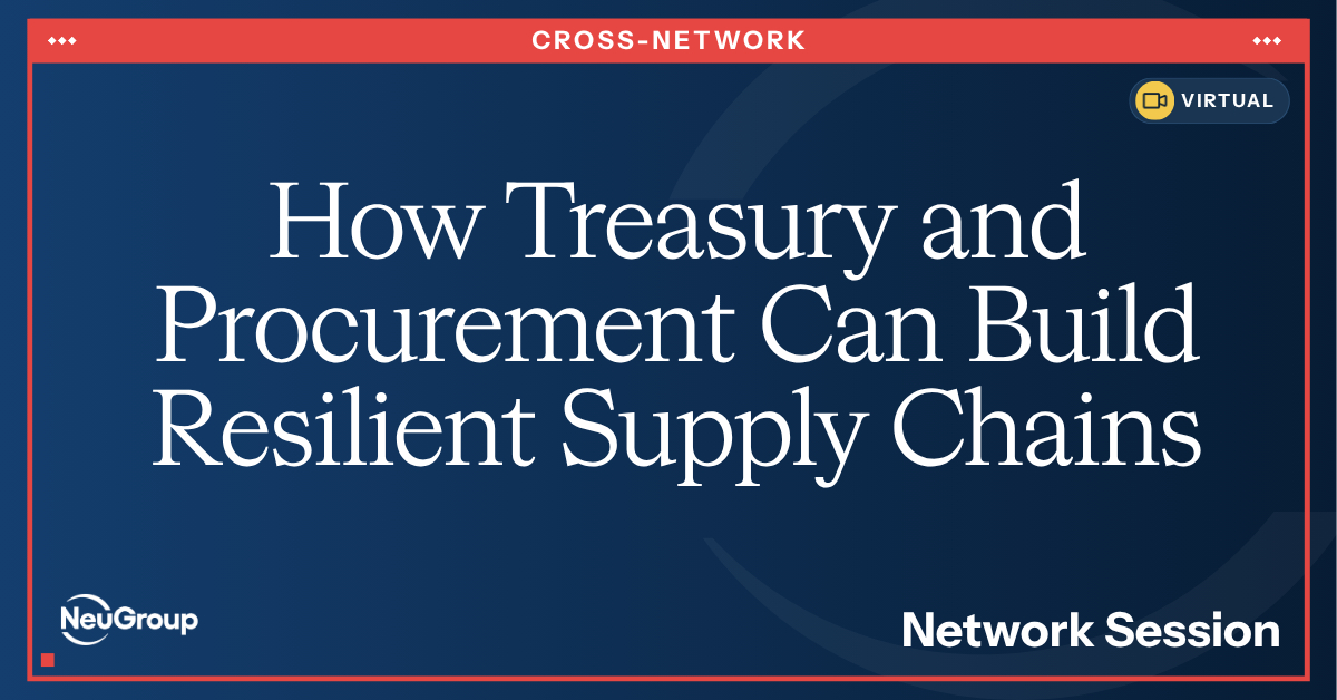 How Can Treasury and Procurement Build Resilient Supply Chains Amid Inflation?