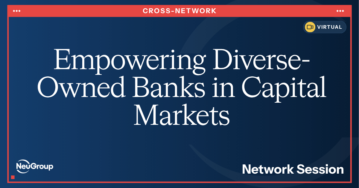 Leveling the Playing Field: Empowering Diverse-Owned Banks in Capital Markets