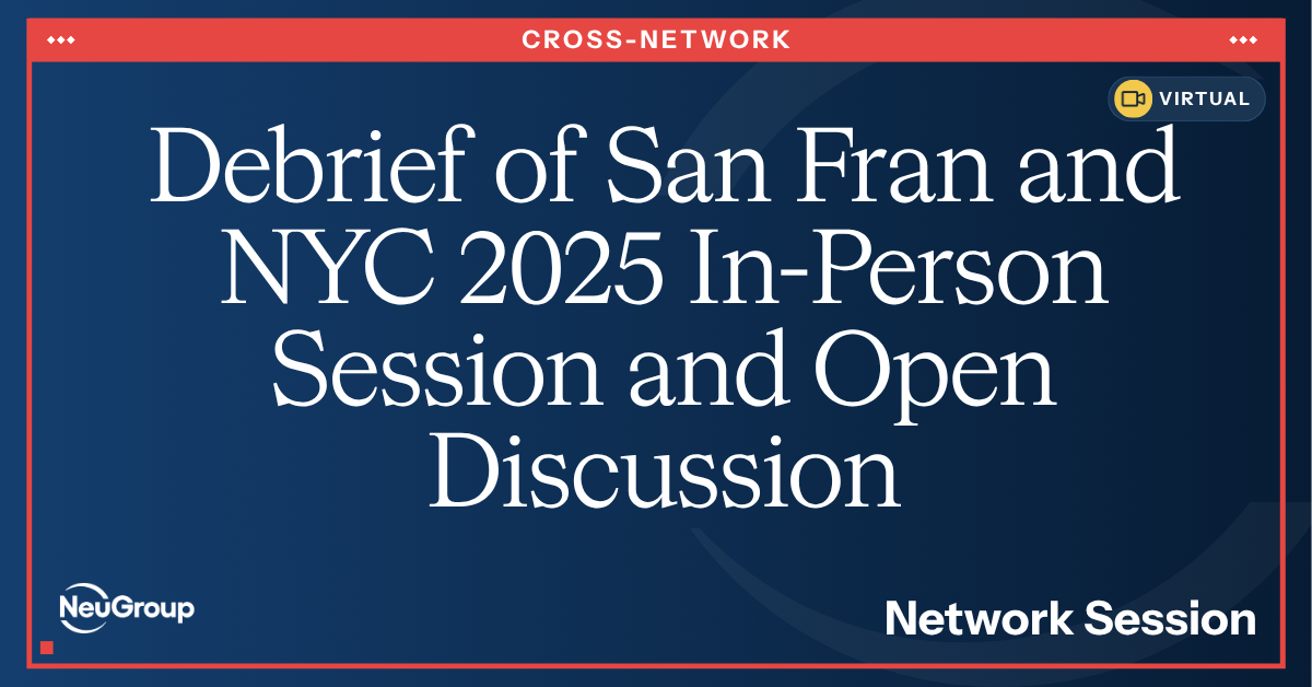 Working Capital Wednesday | Debrief of San Fran and NYC 2025 In-Person Session and Open Discussion