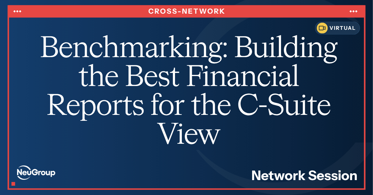 Benchmarking: Building the Best Financial Reports for the C-Suite View