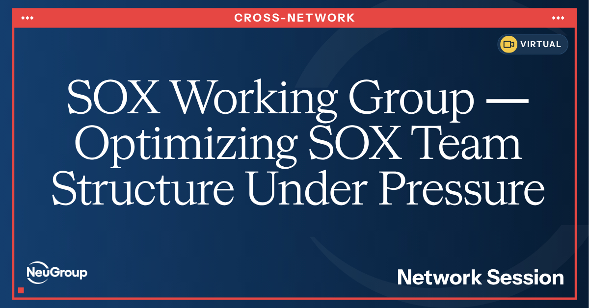 Optimizing SOX Team Structure Under Pressure