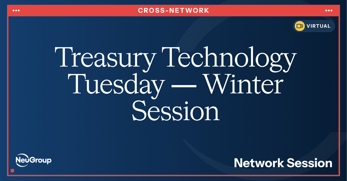 Treasury Technology Tuesday | Winter Session