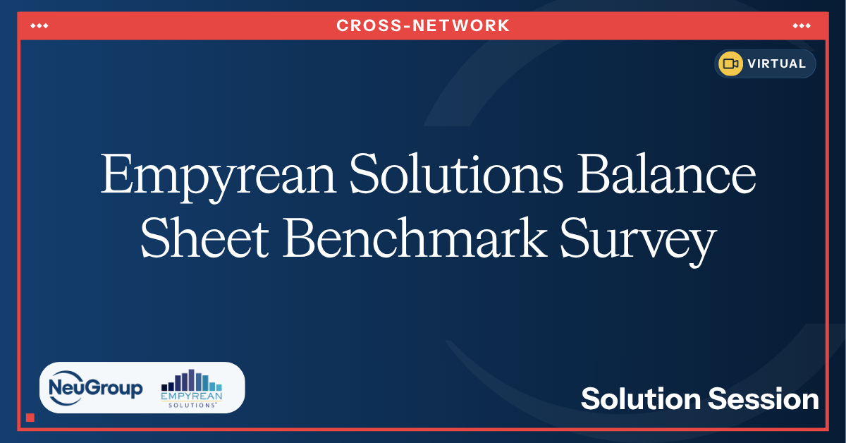 Balance Sheet Benchmark Survey with Empyrean Solutions