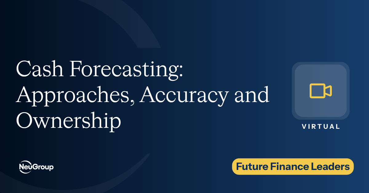 Cash Forecasting: Approaches, Accuracy and Ownership