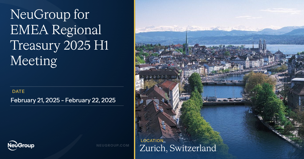 NeuGroup for EMEA Regional Treasury 2025 H1 Meeting