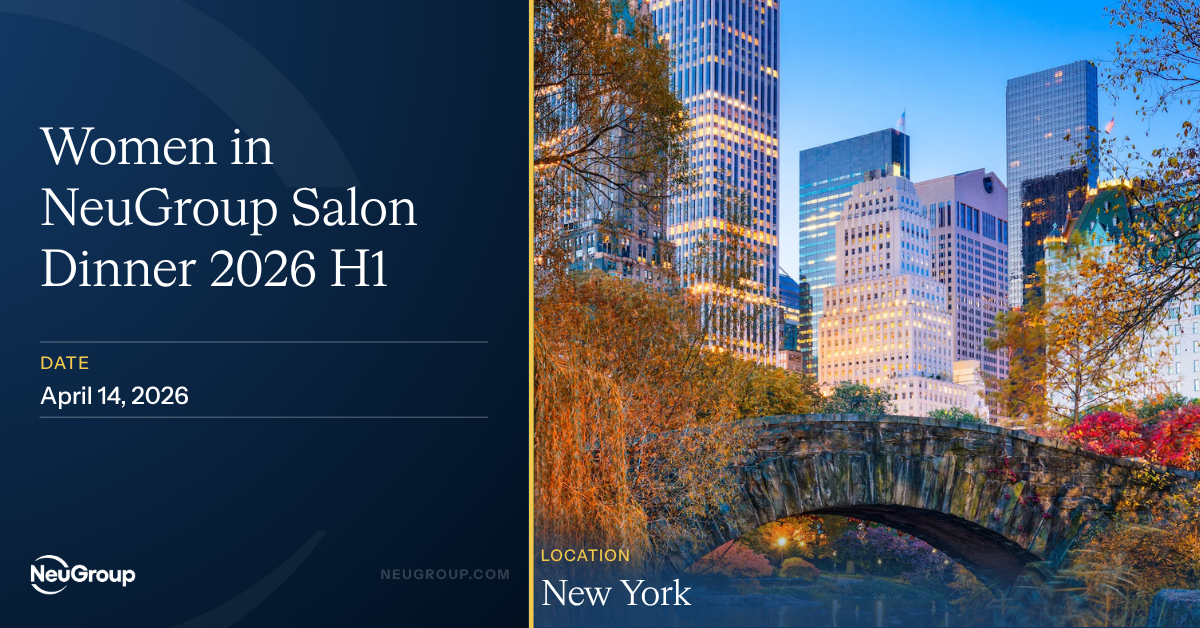 Women in NeuGroup Salon Dinner 2026 H1
