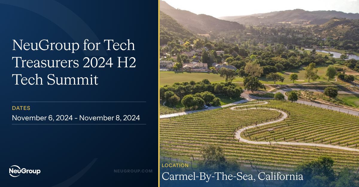 NeuGroup for Tech Treasurers 2024 H2 Tech Summit