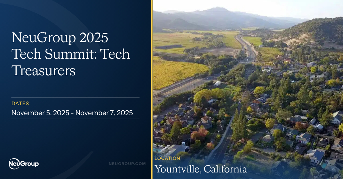 NeuGroup 2025 Tech Summit: Tech Treasurers