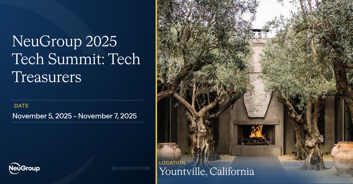 NeuGroup 2025 Tech Summit: Tech Treasurers