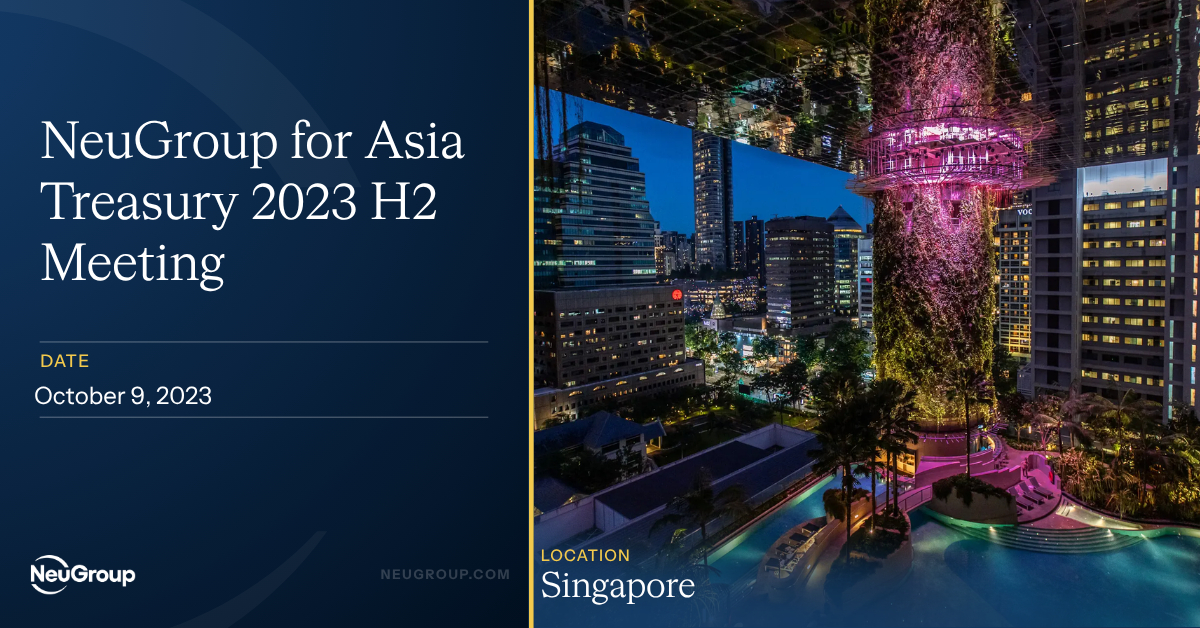 NeuGroup for Asia Treasury 2023 H2 Meeting