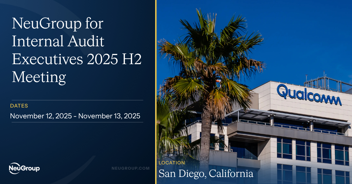 NeuGroup for Internal Audit Executives 2025 H2 Meeting