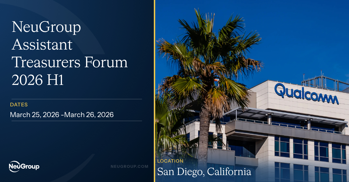 NeuGroup Assistant Treasurers Forum 2026 H1