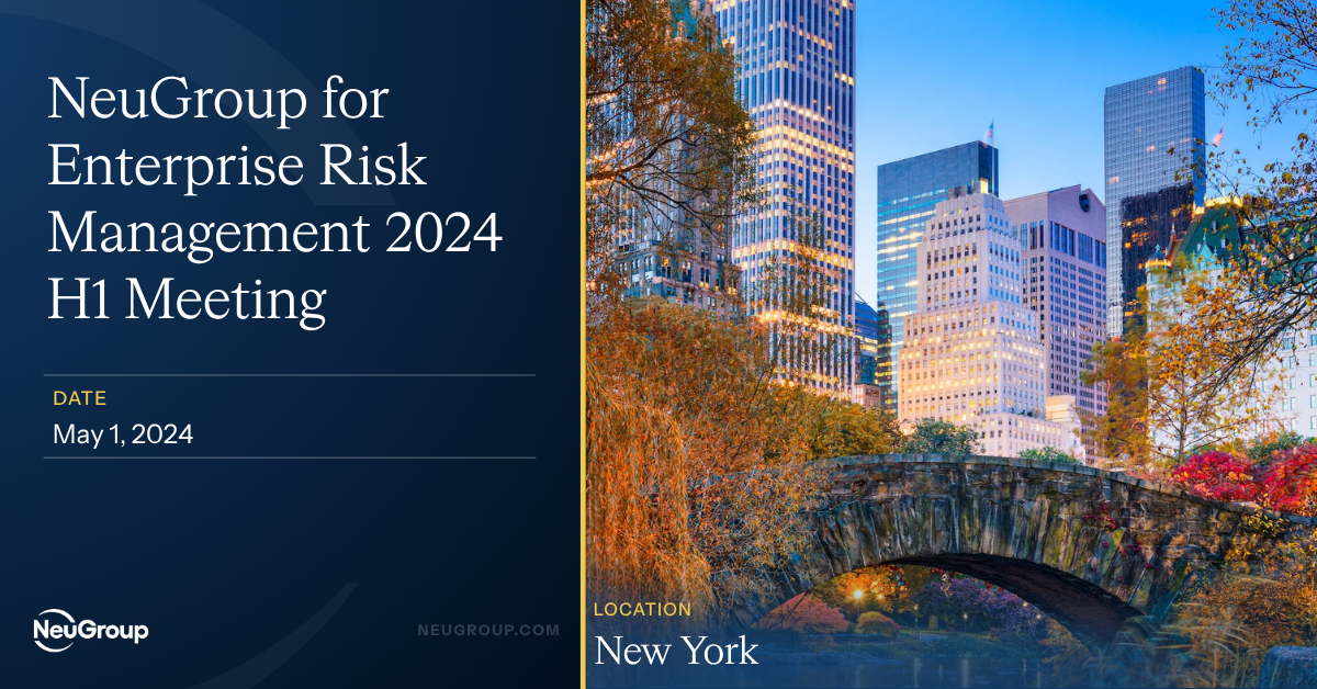 NeuGroup for Enterprise Risk Management 2024 H1 Meeting