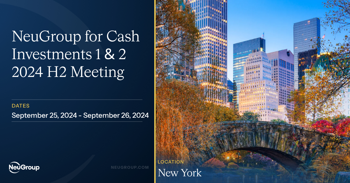 NeuGroup for Cash Investments 1 & 2 2024 H2 Meeting