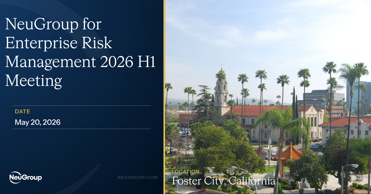 NeuGroup for Enterprise Risk Management 2026 H1 Meeting