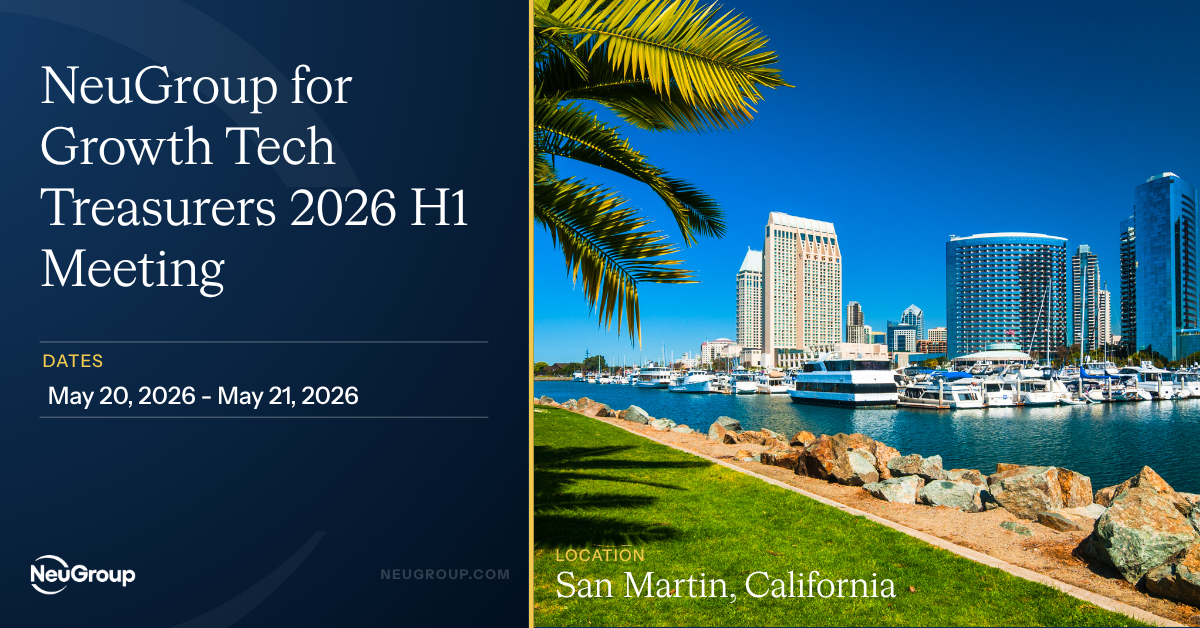 NeuGroup for Growth Tech Treasurers 2026 H1 Meeting