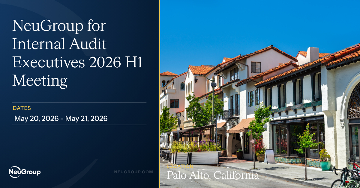 NeuGroup for Internal Audit Executives 2026 H1 Meeting