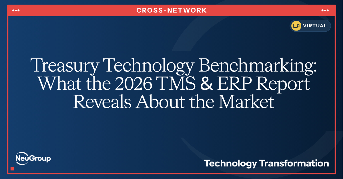 Treasury Technology Benchmarking: What the 2026 TMS & ERP Report Reveals About the Market
