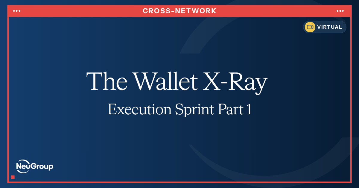 The Wallet X-Ray Execution Sprint Part 1