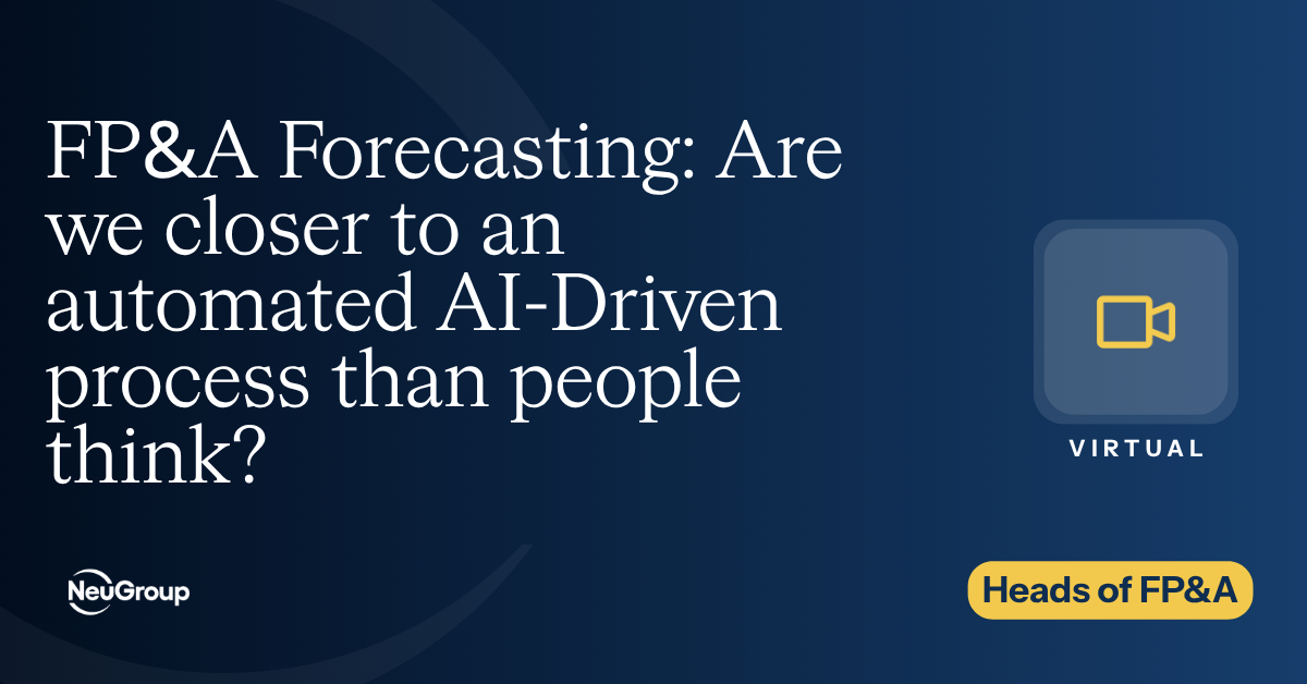 FP&A Forecasting: Are we closer to an automated AI-Driven process than people think?