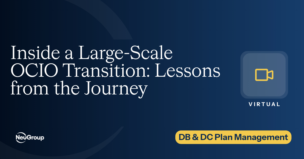 Inside a Large-Scale OCIO Transition: Lessons from the Journey