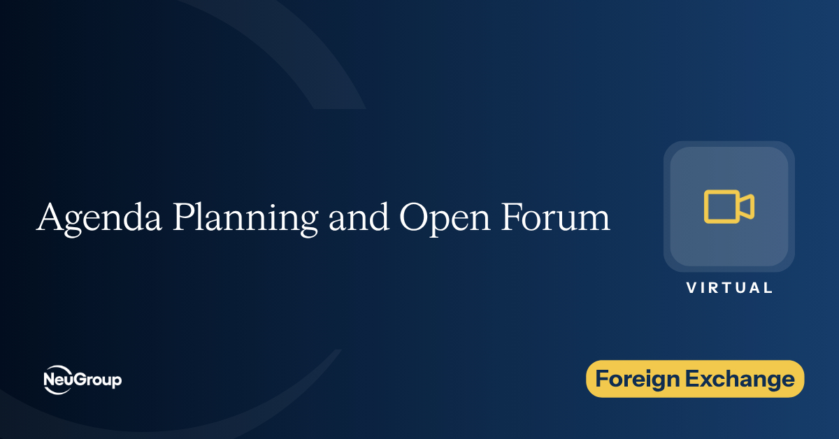 Agenda Planning and Open Forum