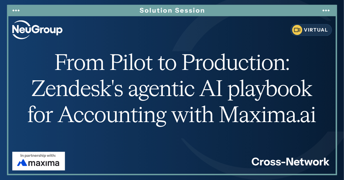 From Pilot to Production: Zendesk's agentic AI playbook for Accounting with Maxima.ai