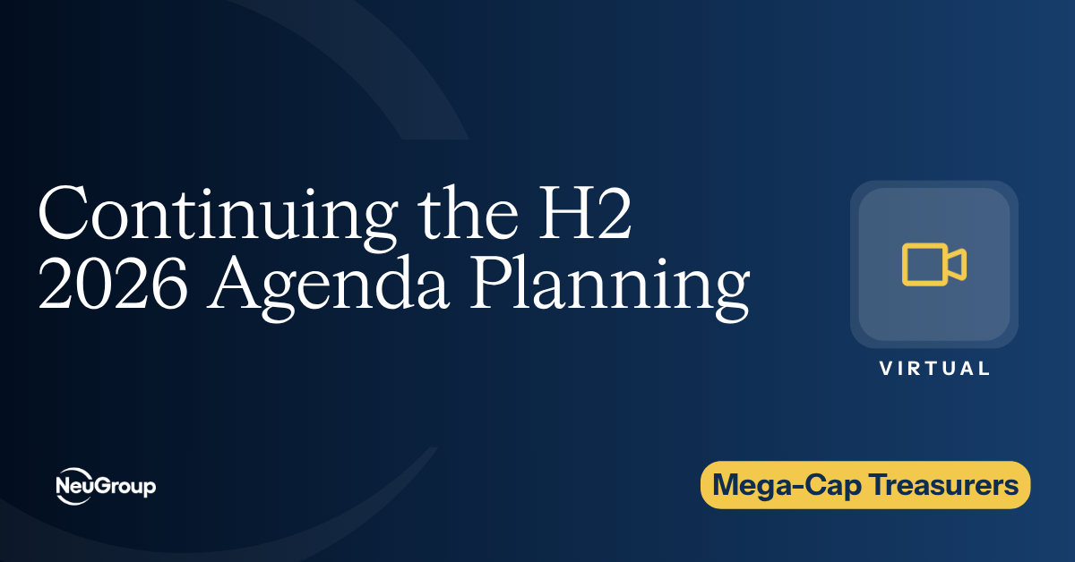 Continuing the H2 2026 Agenda Planning