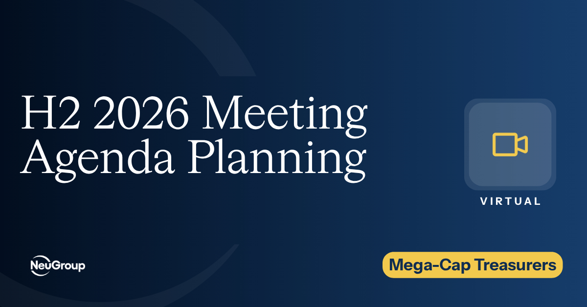 2026 H2 Meeting Agenda Planning