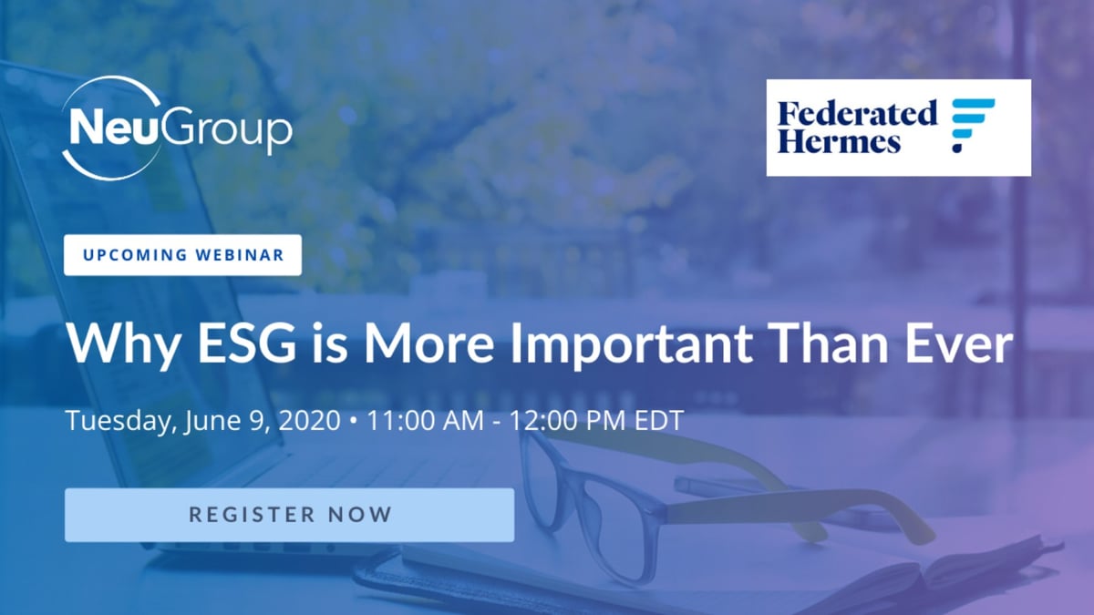 Federated Hermes and NeuGroup Partner on ESG Webinar