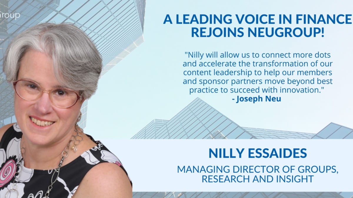 Nilly Essaides Rejoins NeuGroup to Accelerate Transformation of Content Leadership