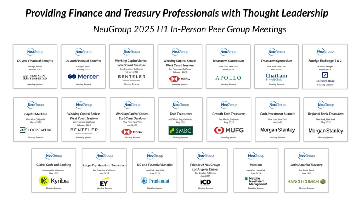 Thank You to Our 2025 H1 Peer Group Meeting Sponsors!