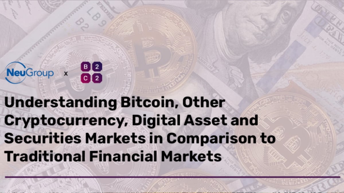 Understanding Cryptocurrency: NeuGroup Teams with B2C2 to Connect and Learn