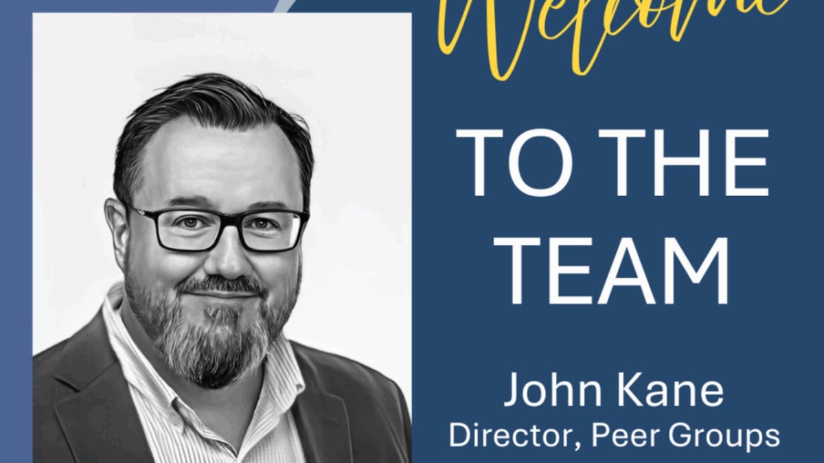 NeuGroup Welcomes John Kane to the Peer Group Leader Team!