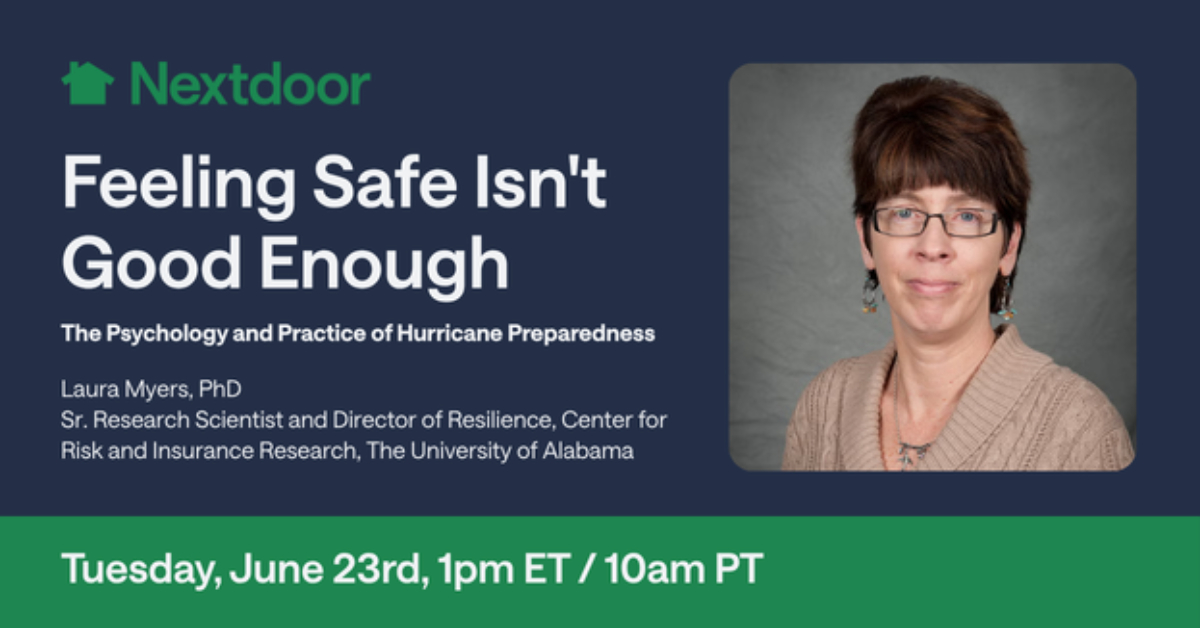 Feeling Safe Isn't Good Enough: The Psychology and Practice of Hurricane Preparedness