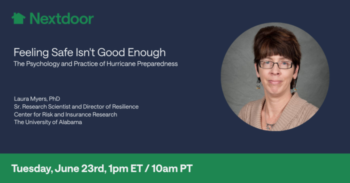 Feeling Safe Isn't Good Enough: The Psychology and Practice of Hurricane Preparedness