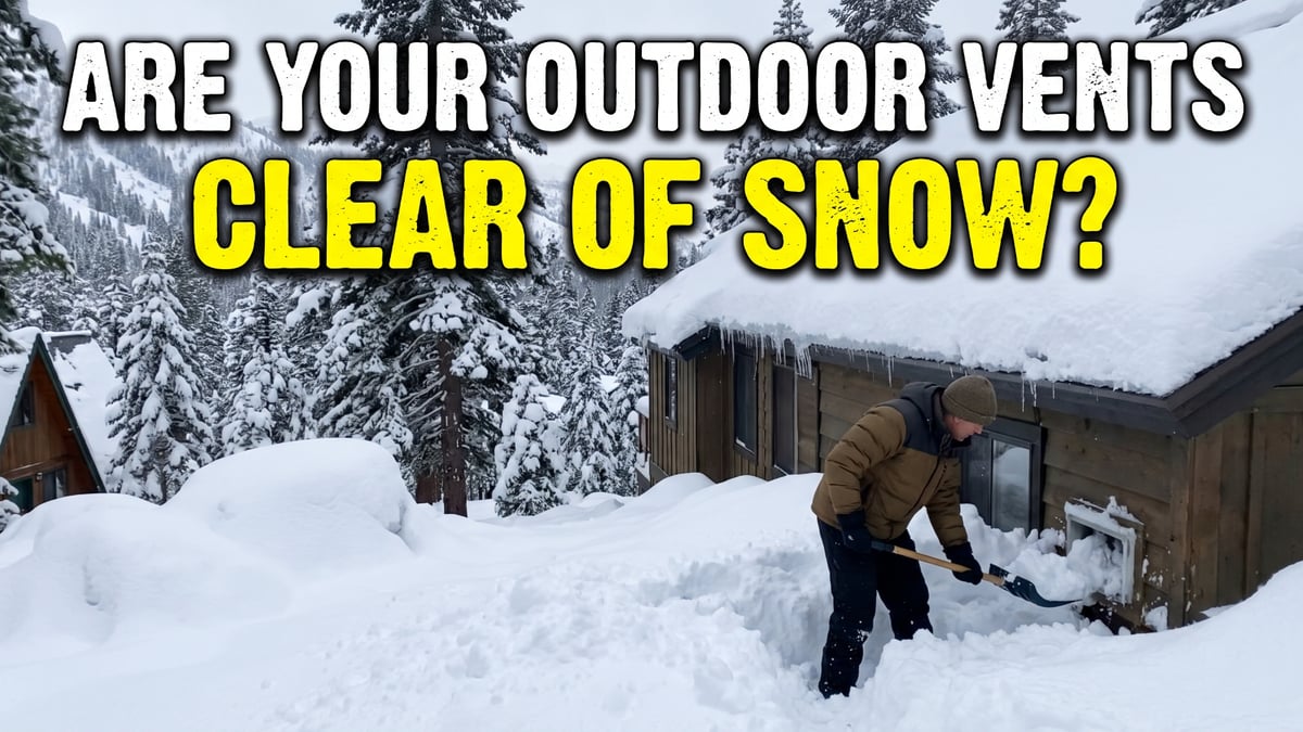 Poll: Are your home's external exhaust vents and chimneys clear of snow?
