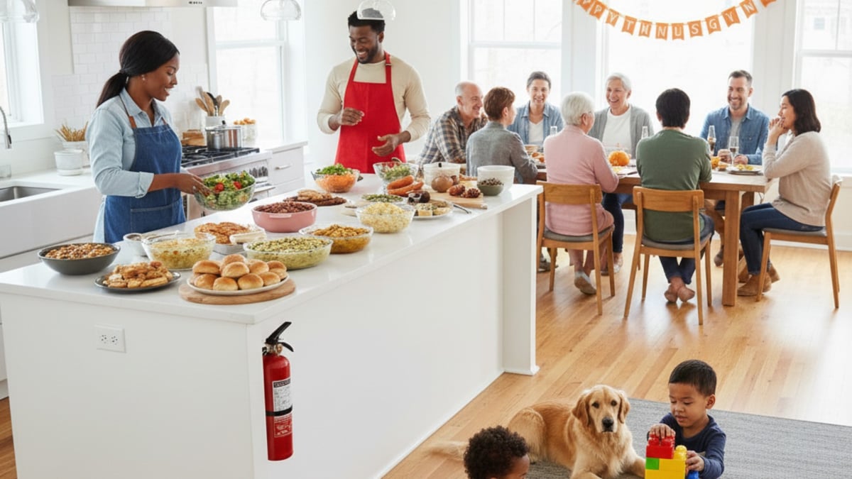 How not to become one of the 1,400 households on Thanksgiving to have a home cooking fire this year!