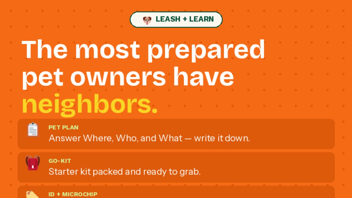 🐕 The most prepared pet owners? They've got neighbors.