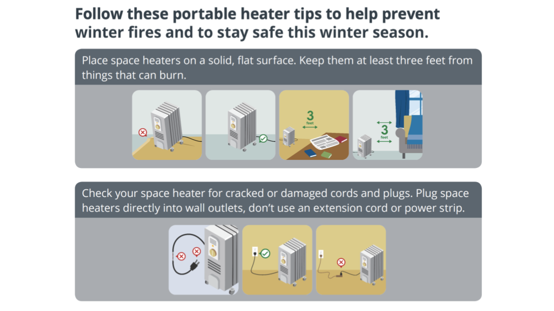 Poll - Do you practice these life-saving space heater safety tips?
